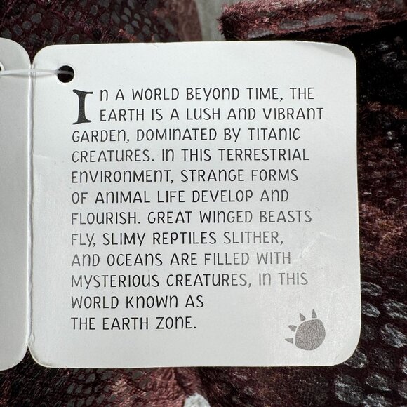 Russ ZONIES Earth Zone Beanie TYRONE Triceratops Dinosaur Vintage Toy Plush 15" - Picture 8 of 10